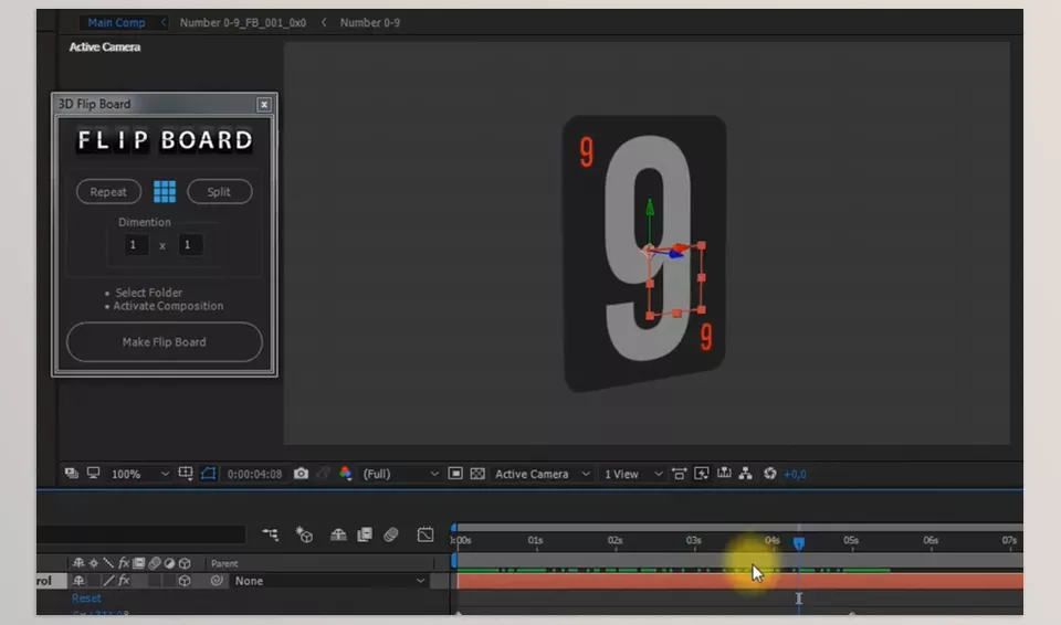 3D Flip Board - Fully animated 3D Flip Flap Board