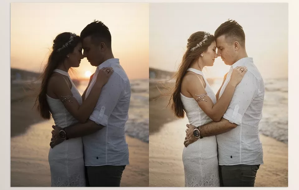 Loweday Wedding Presets LR and ACR - Create dreamy, romantic wedding photos with ease.