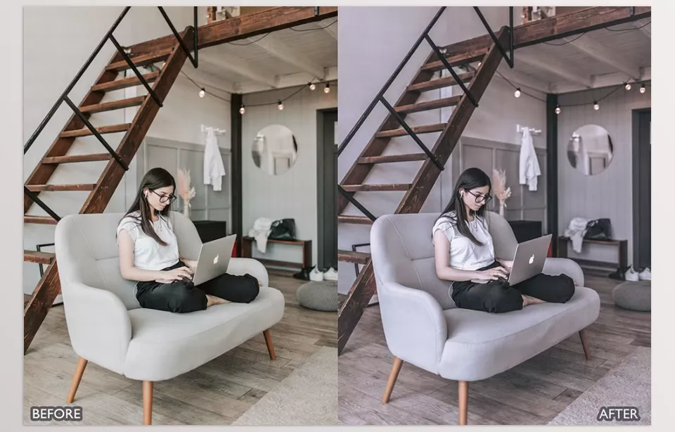 Creative Market - Minimal Lightroom Presets - Achieve consistent, elegant edits that highlight your subject while keeping colors soft and balanced.