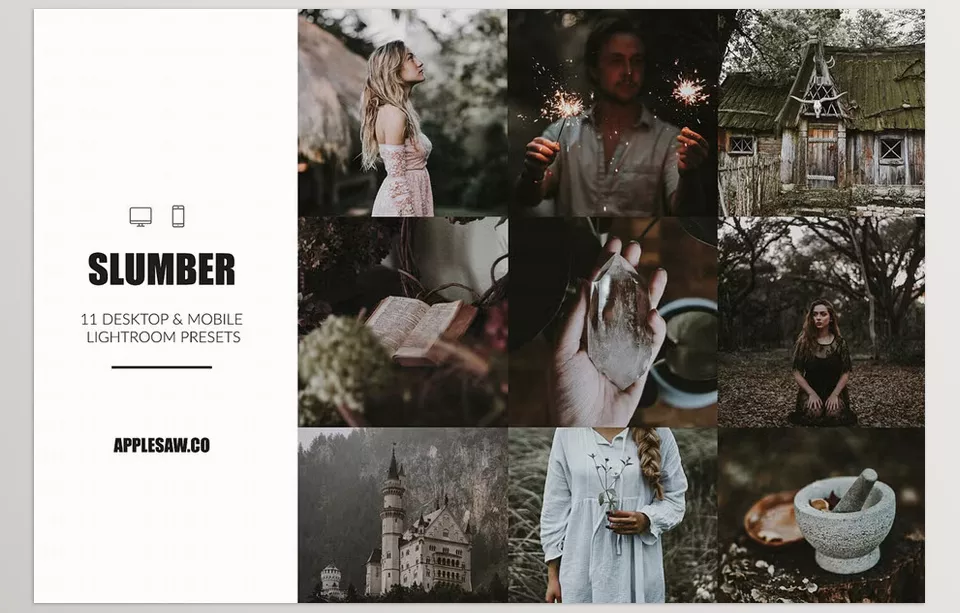 Creative Market - The Wonderland Preset Bundle - Photography that showcases stylish lighting and harmonious color palettes.