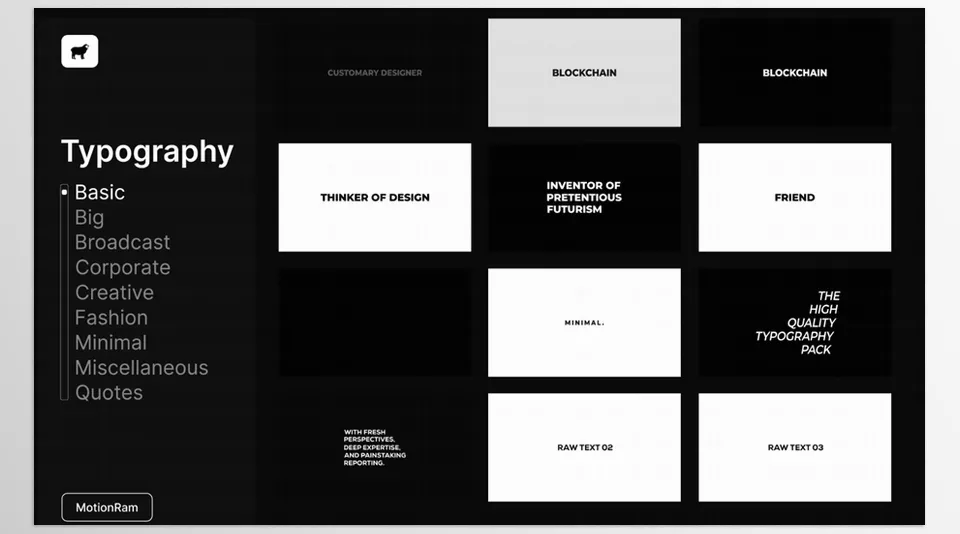 Just Typography Pack for Premiere Pro - Fully Customizable Typography, Titles and Lower Thirds.