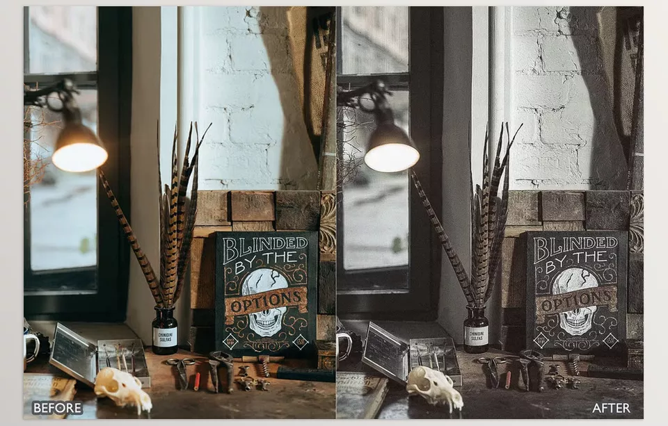 Creative Market - Vintage Lightroom Presets - Effects can be adjusted to match different styles and lighting conditions.