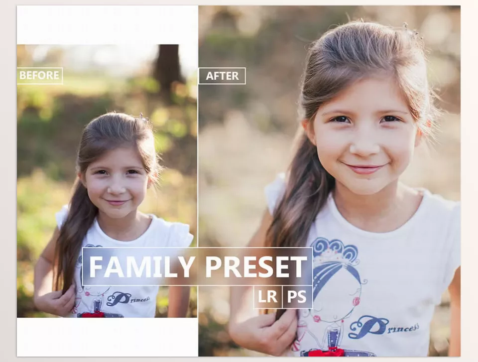 Creative Market - FAMILY Lightroom Photoshop Preset - Effortlessly create stunning family portraits with presets crafted for natural beauty and warmth.