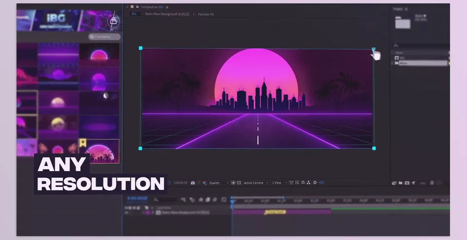 iBG | 300+ Loop Backgrounds - Works with any Resolution!