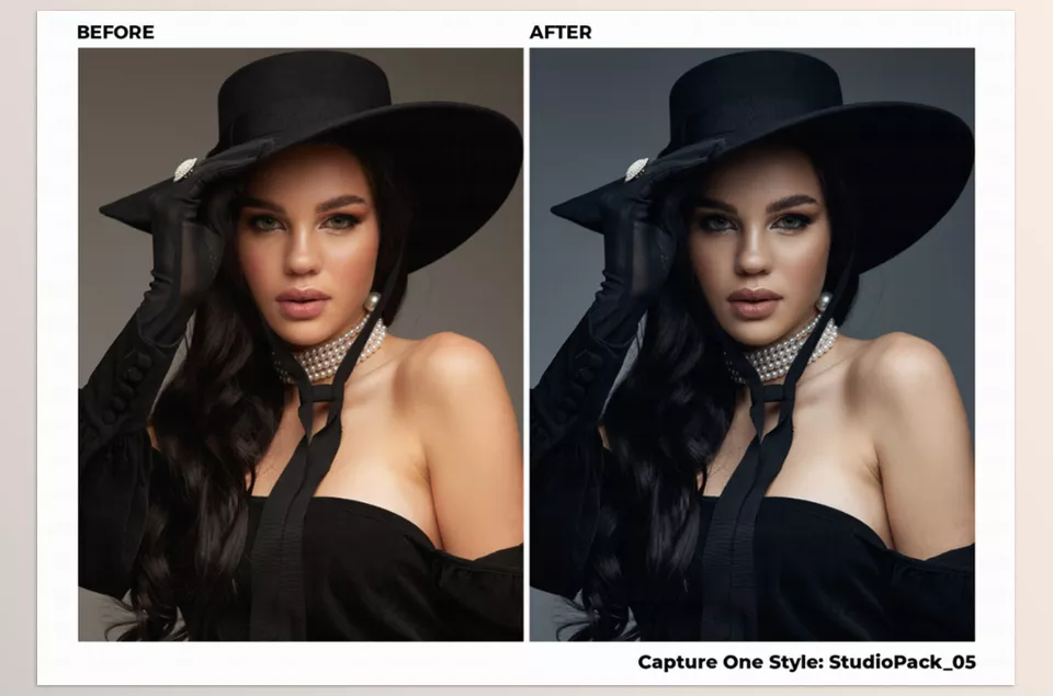 Fashion Styles for Capture One Studio Pack - A rich blend of warm tones enhances the mood, while subtle sharpening brings out every detail in the model’s expression.