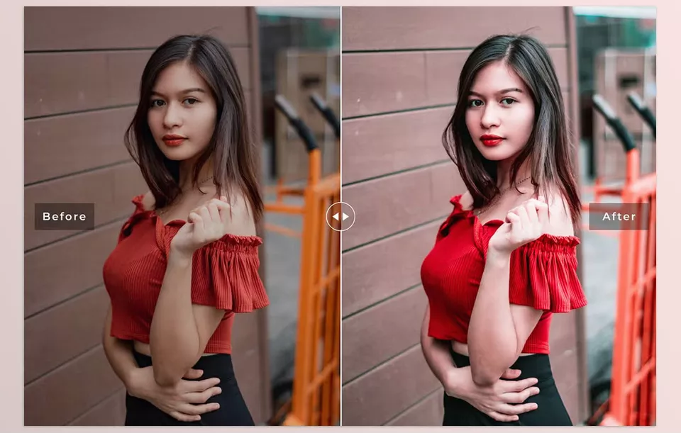 Glossy Red Pro Lightroom Presets - High-quality result.