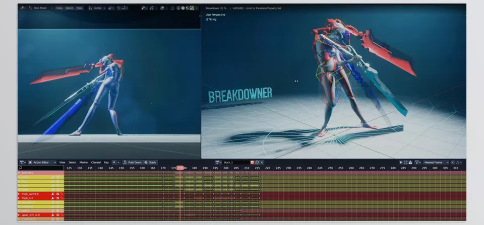 Breakdowner - it strives to produce clear and understandable information about key-frames that you have set.