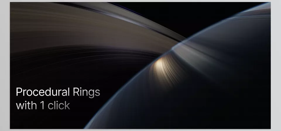 Physical Celestial Objects - build real-scale planets with multi-layered atmospheres, and procedural rings in real-time while having cinematic visuals.