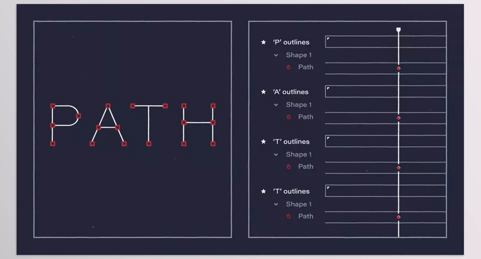 Set Path Keyframes - Add and remove path keyframes using keyboard shortcuts.