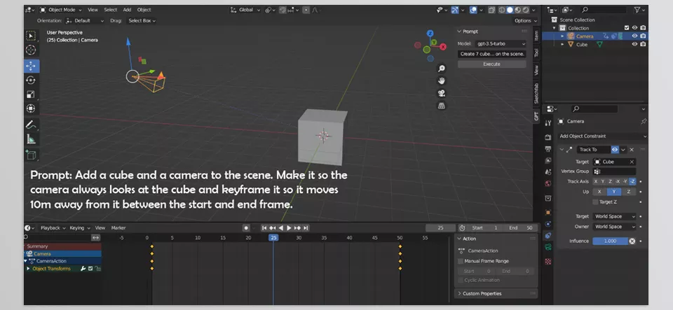 Blender Gpt - Created specifically for 3D artists and enthusiasts, this plug-in empowers you to swiftly convert your ideas into real-world designs through the use of natural language prompts.