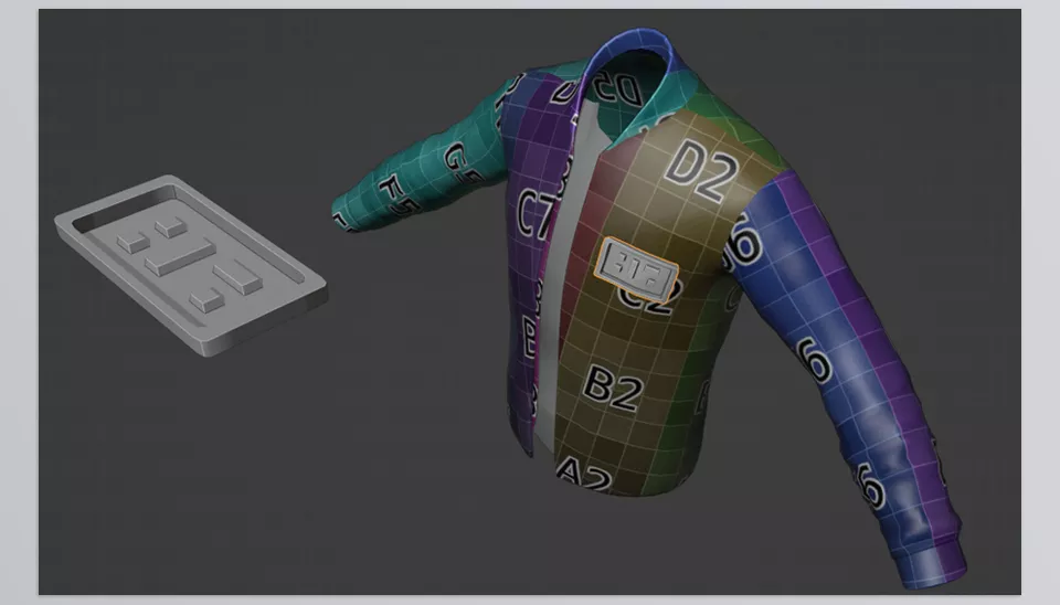 Mesh Materializer - Place, scale, and rotate the object above the Target Object.