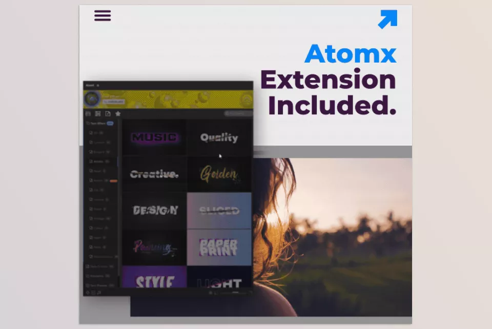 Text Effect - AtomX Extension Included.