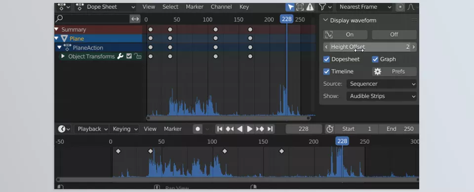 Sound Waveform Display - Allow to manually tweak the peak heights.