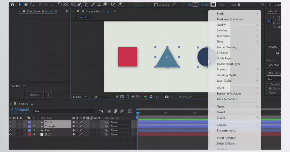 CropROI - Removes the need for manual adjustments of layer positions following cropping.
