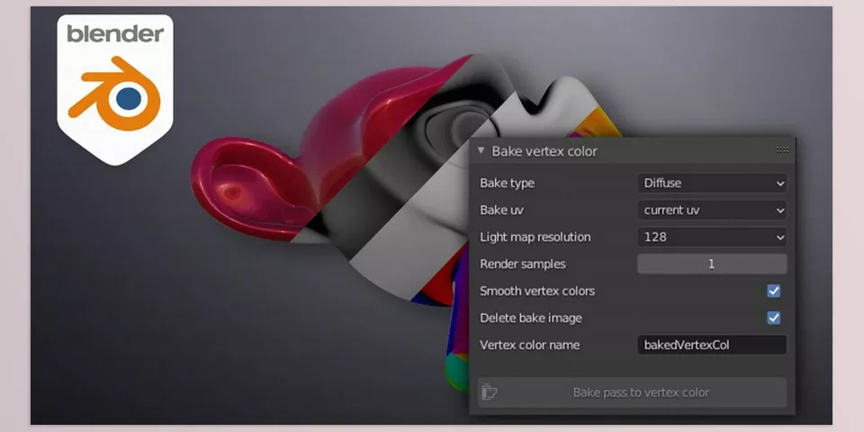Bake To Vertex Color - It enables the baking of various render passes directly to vertex colors, optimizing workflows for game asset creation.