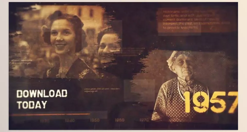Documentary Archive History Slideshow - Capture the essence of history with vintage sepia tones and elegant brushstroke transitions by TranSMaxX.