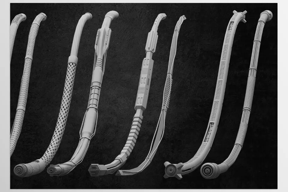 80 Cable Wires Hoses And Cable Element - They are made from standard topology and are optimal.