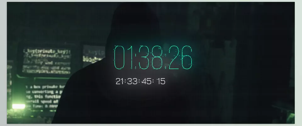 Videohive - Digital Timers - Works with any FPS and Resolution