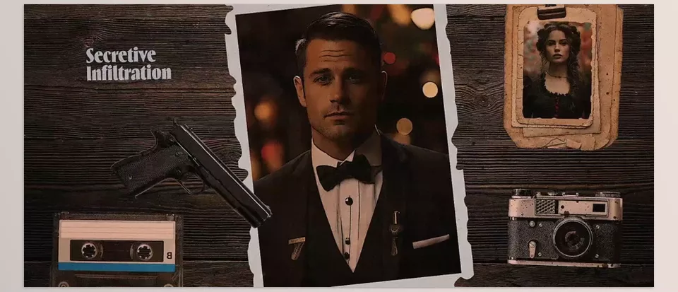 Undercover Agent Media Opener - Simply drop your image or video, customize the text, add audio, and enjoy the result!