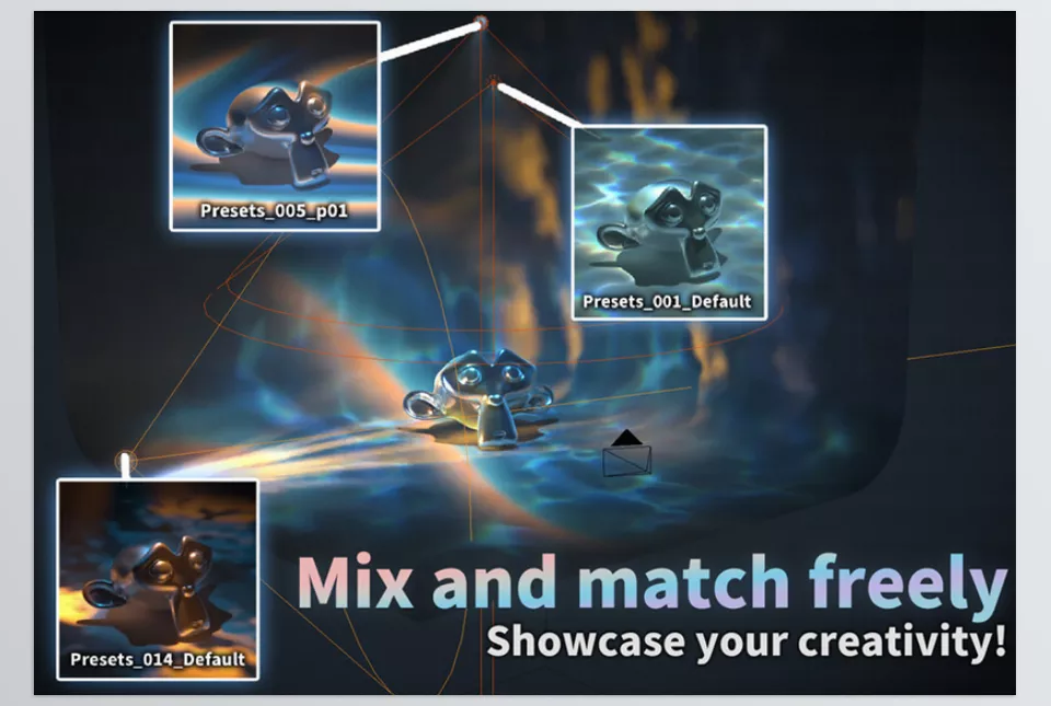 Better Lighting - Quickly adjust lighting settings directly in the 3D Viewport for efficient workflow enhancements.