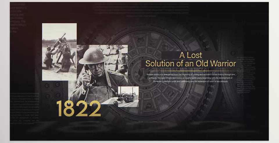 Historical Documentary Slideshow - Well-organized layers and folders