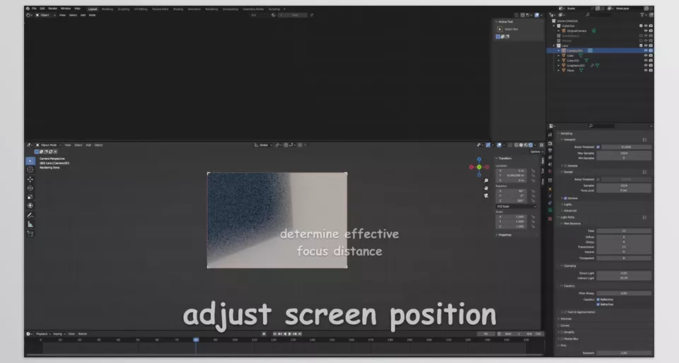 Virtual Blender Camera - It brings the nostalgic look of analog photography into Blender, replicating physical lens qualities for authentic depth and character.