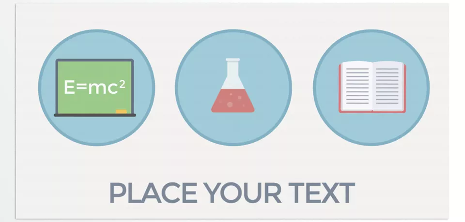 Education Promo - Easy to create text, customize, and color change.