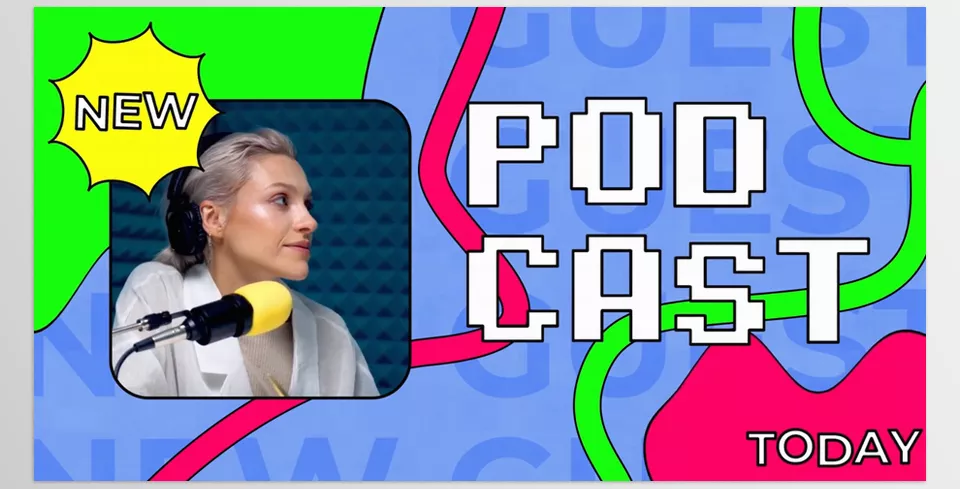 Podcast Promo for After Effects - Use it to frame photos, prompt the next video, or encourage subscriptions.