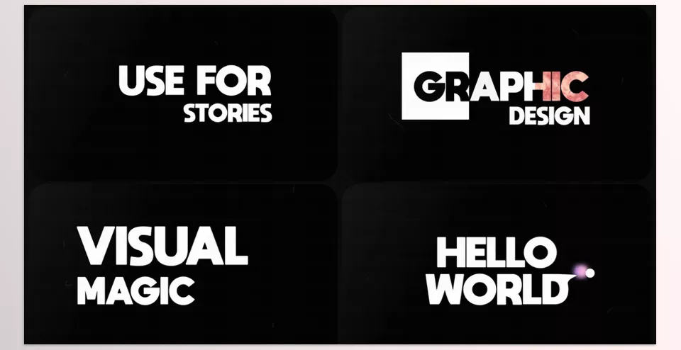 Typography Titles for Premiere Pro - Ideal for urban promos, modern presentations, creative content on social media, and minimalistic lower thirds in documentaries or news segments.