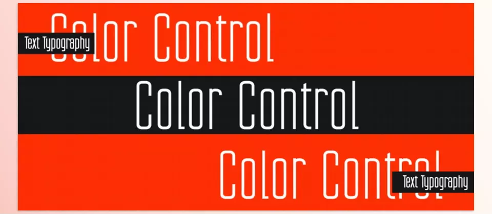 Abstract Typo - Easy Color Control.