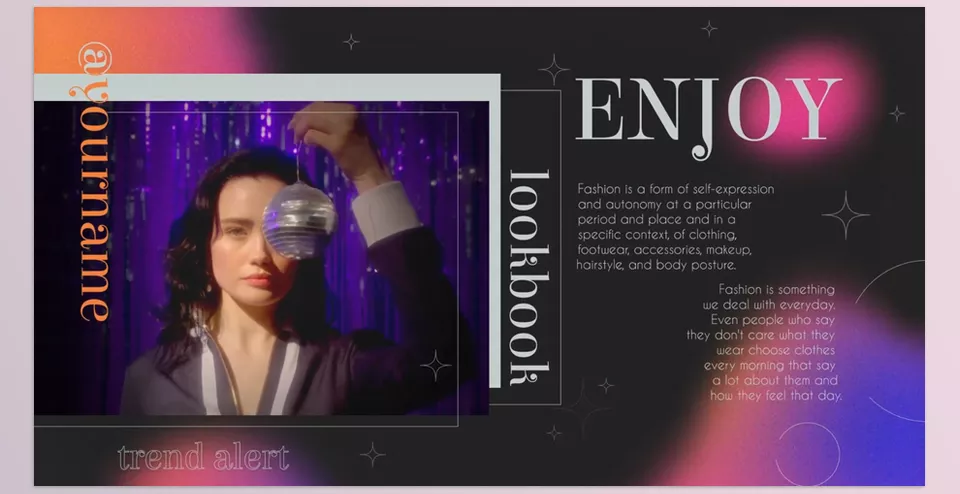 Fashion Sale Slides for After Effects - Enhance your content with vibrant, colorful and abstract visual scenes!