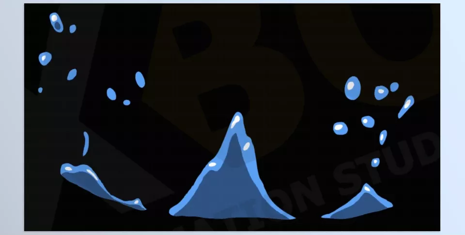 Liquid Splashes Elements Premiere Pro MOGRT - perfect for adding dynamic water effects to your projects.