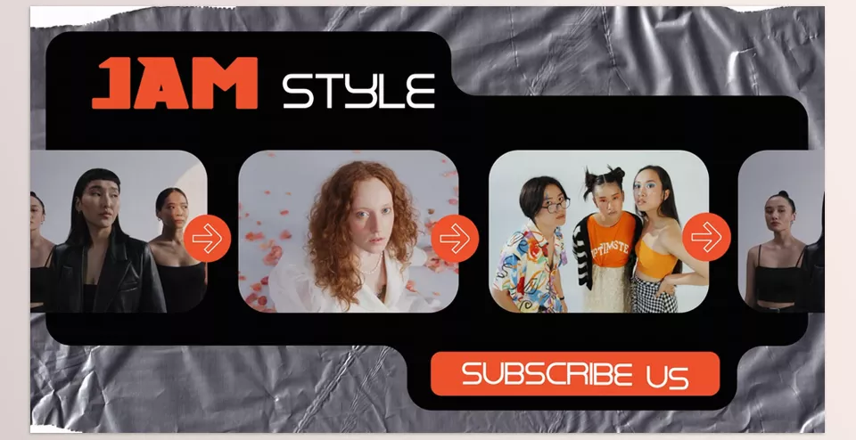 Creative Fashion Slides for Premiere Pro - Ideal for fashion shows, social media videos, product promotions and urban style presentations to captivate and engage your audience with fashionable visual appeal.