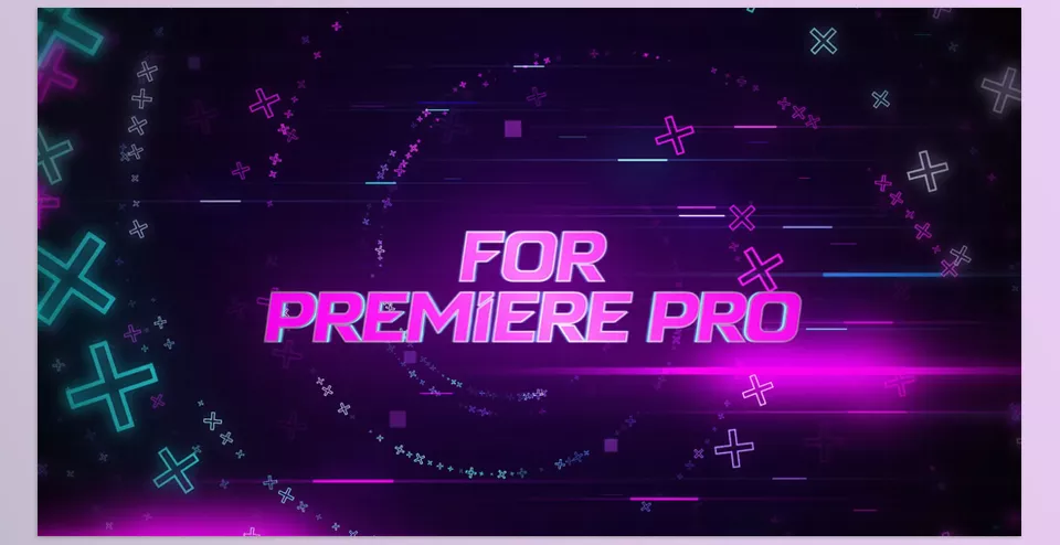 Party Titles for Premiere Pro - Have 7 Text Placeholders and a Logo Placeholder.