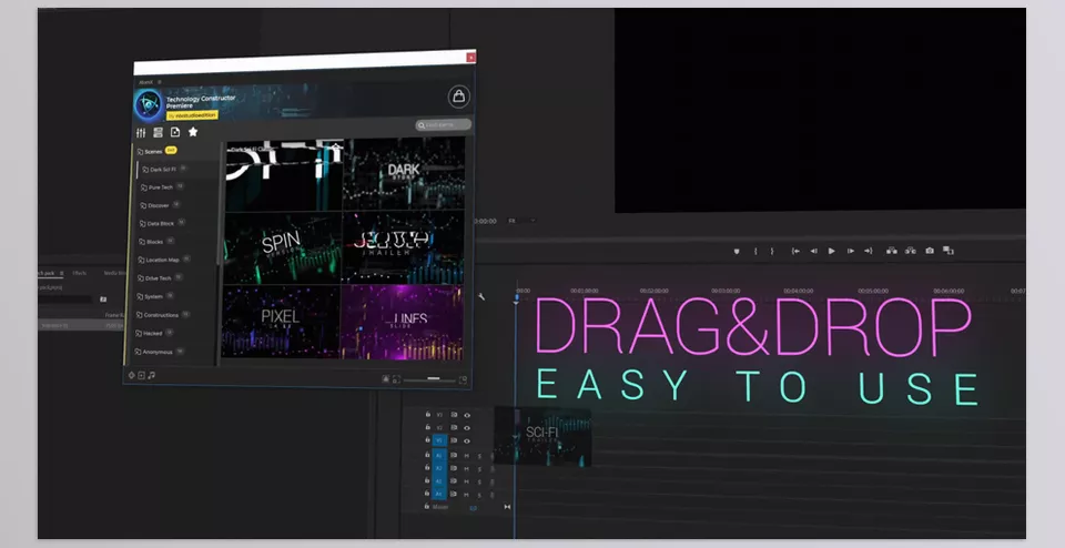 Technology Constructor Premiere - Live previews, drag and drop, customizing toolbar and much more!