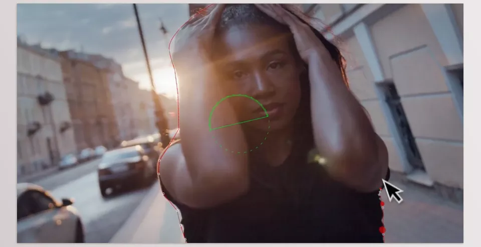 Fire Burn Transitions - Simply draw a mask around your subject directly on Edit Page.