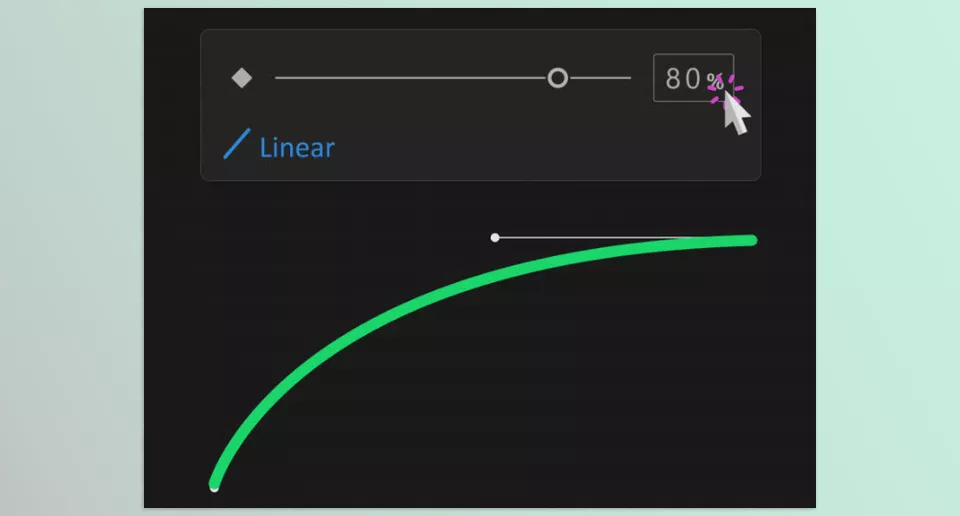 Aescripts - Arc - All keyboard modifiers function by adjusting the slider or clicking the influence percentage icon.