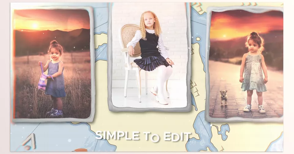 Kids Slideshow II | MOGRT - Stylish stop motion animation!