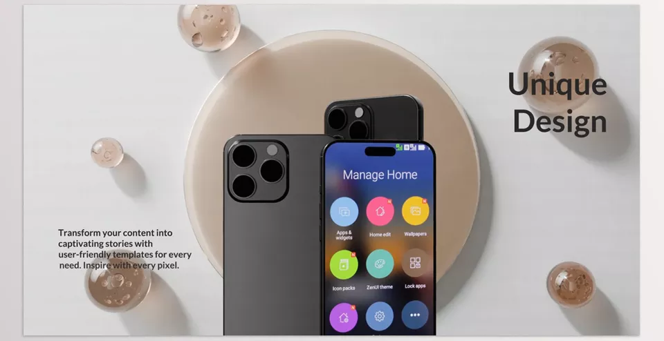 Smartphone Mockup Presentation for Premiere Pro - Easily insert your logo and media, edit the on-screen text, and customize colors to fit your project. 