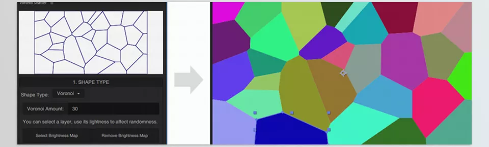 Voronoi Shatter - simply define how many pieces you want then generate them.