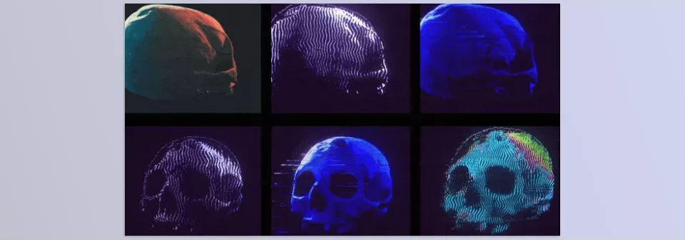 Glitch Shader - I for Blender - deform and blend static textures closely mimicking the genuine glitches and imperfections found in analog image devices.