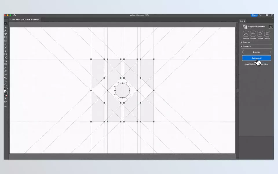 Logo Grid Generator Pro - Generate grids 100x faster and create logo grids with just a click of a button.