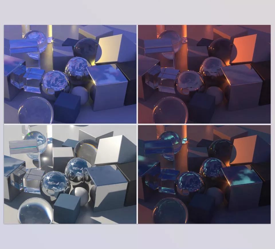 YARDSALE HDRI Painted Anime Skies - Improve the depth and realism of your 3D scenes.