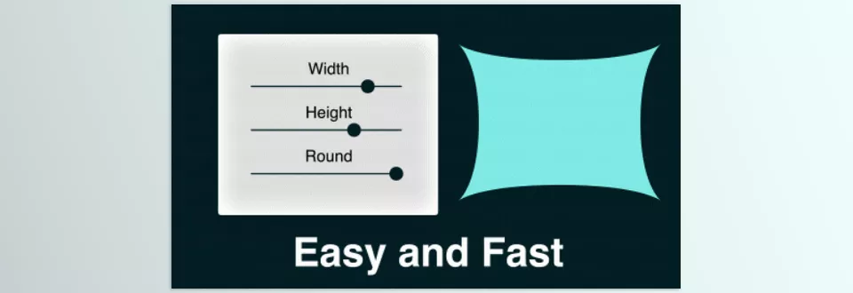 Smooth Rounder - Achieve perfectly smooth and modern shapes for your UI designs with effortless corner curvature control.