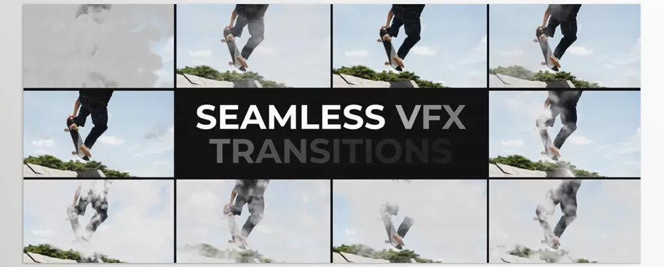 VFX Transition Pack for DaVinci Resolve - Realistic transitions
