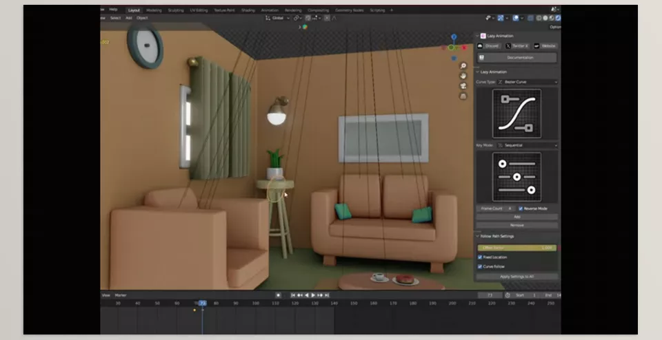 Lazy Animation - Quickly add keyframes and animate objects along custom paths.