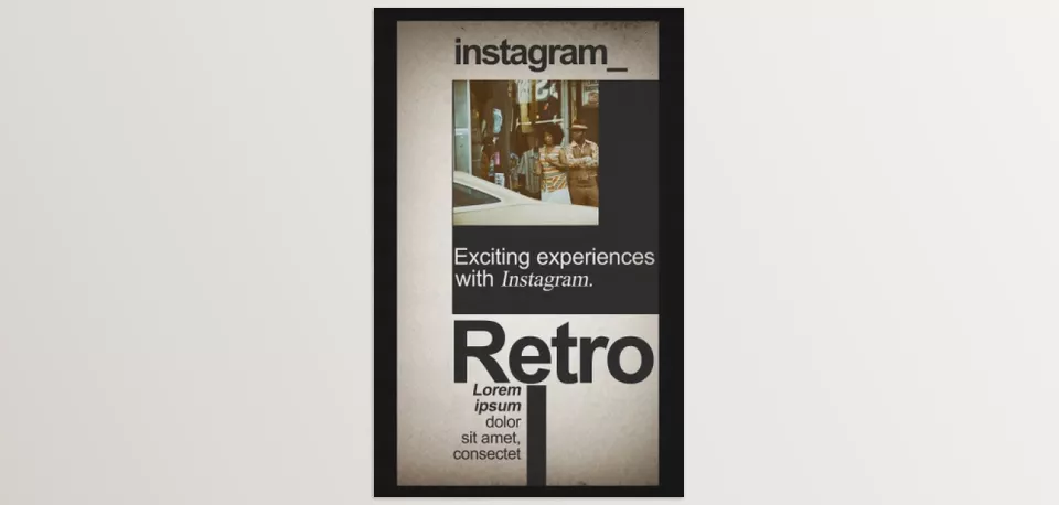 Videohive - Vintage Instagram Stories - Adjust colours, text, and effects to fit your unique style.