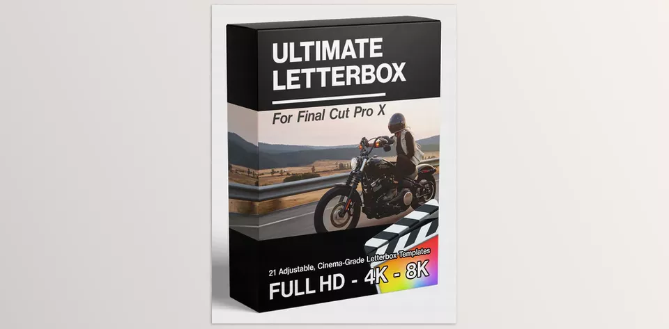 FCPX Full Access - Ultimate Letterbox Pack Final Cut Pro - Achieve cinematic framing effortlessly with professional letterbox templates.