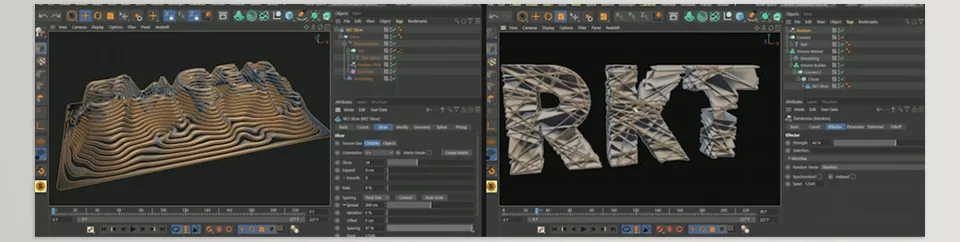 Slicer for C4D plugin - Create endless animated possibilities.
