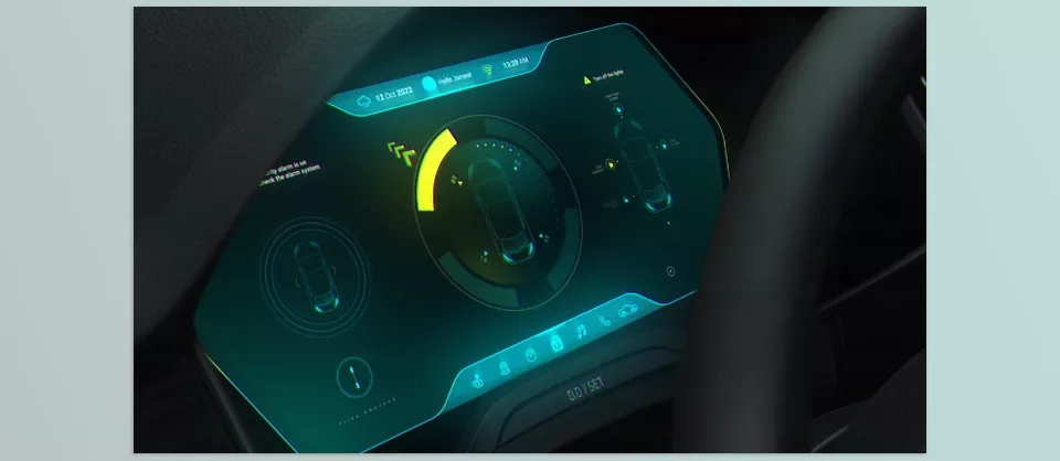 Car Cluster HUD UI Templates - Mix, match, and adjust every UI detail to fit any car software style.